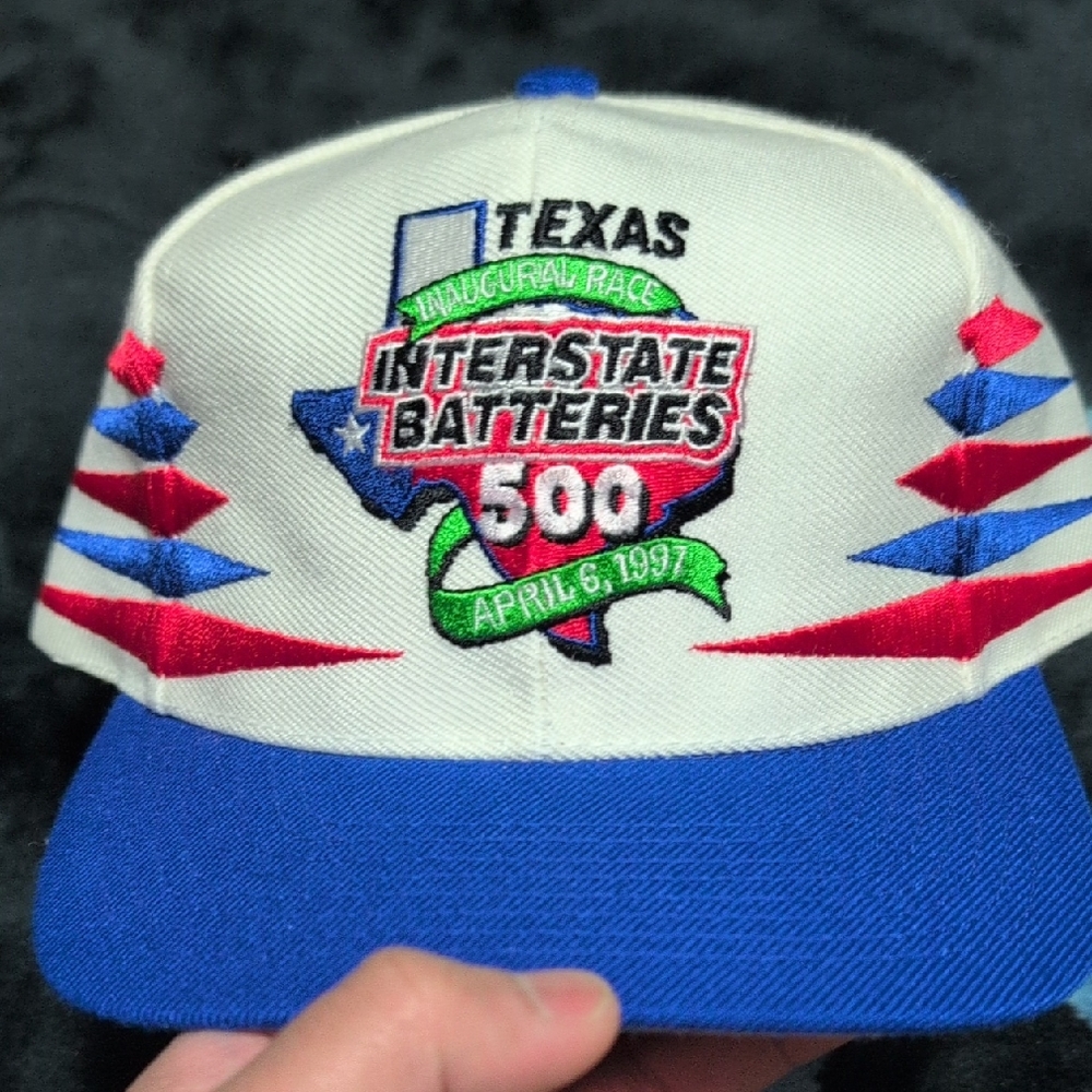 Logo Athletic Texas Cap - White, Blue, Red